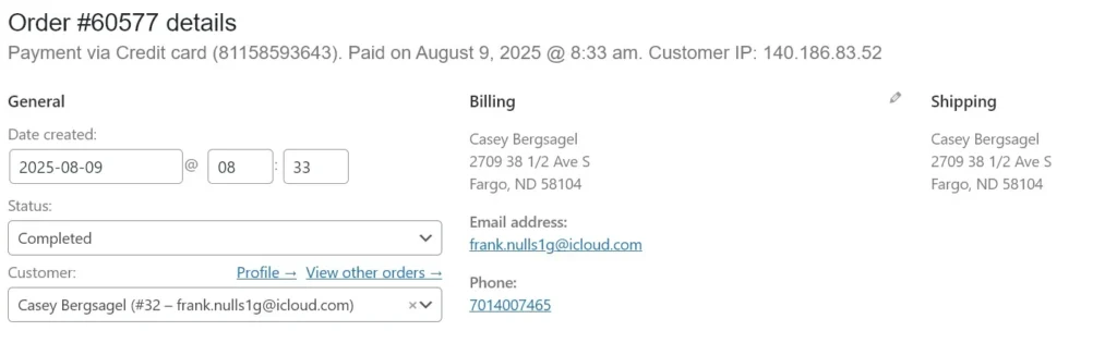 Adjustment to Invoice XXXX:  $XXXX (Copy)